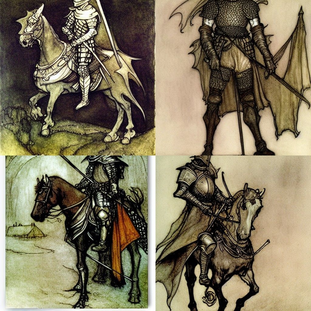 Knight, by Arthur Rackham