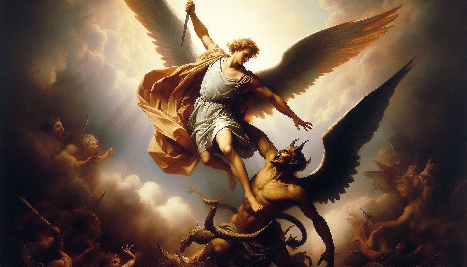 Arcangel in the Eternal Battle with The Fallen