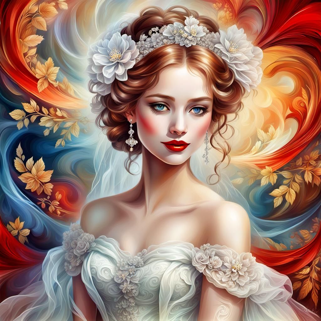 Magnificent bride..