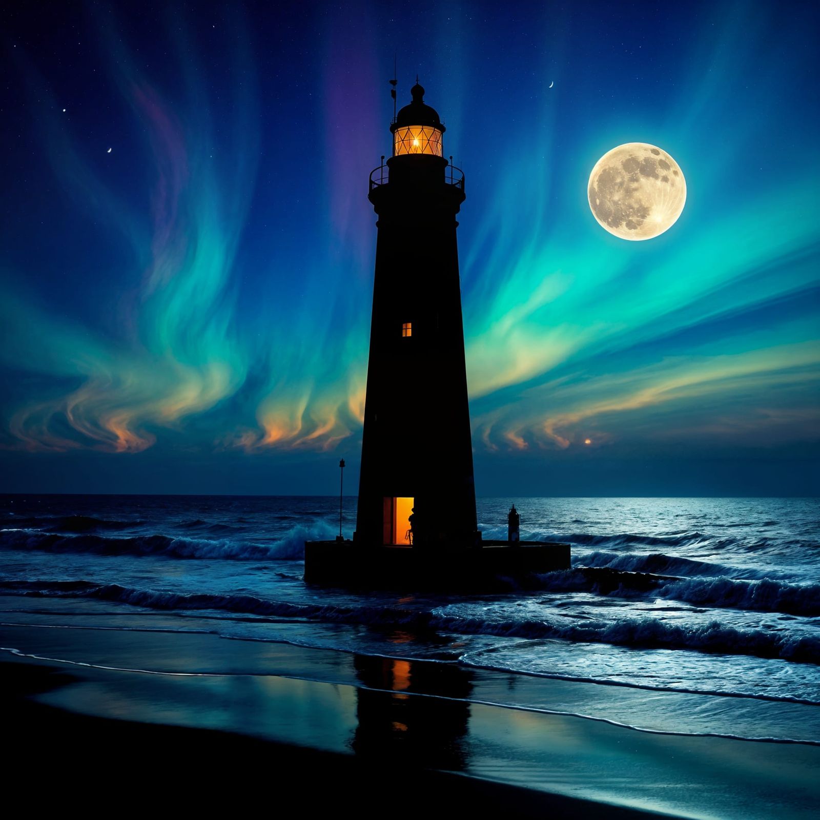 Lighthouse silhouette  by @Laevos