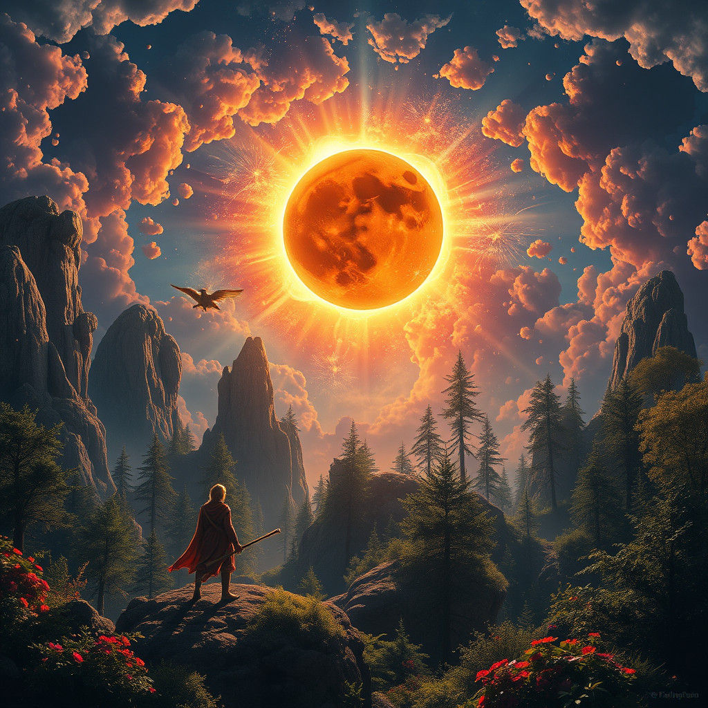 Fairies and Wooden Giants Witness Eclipse