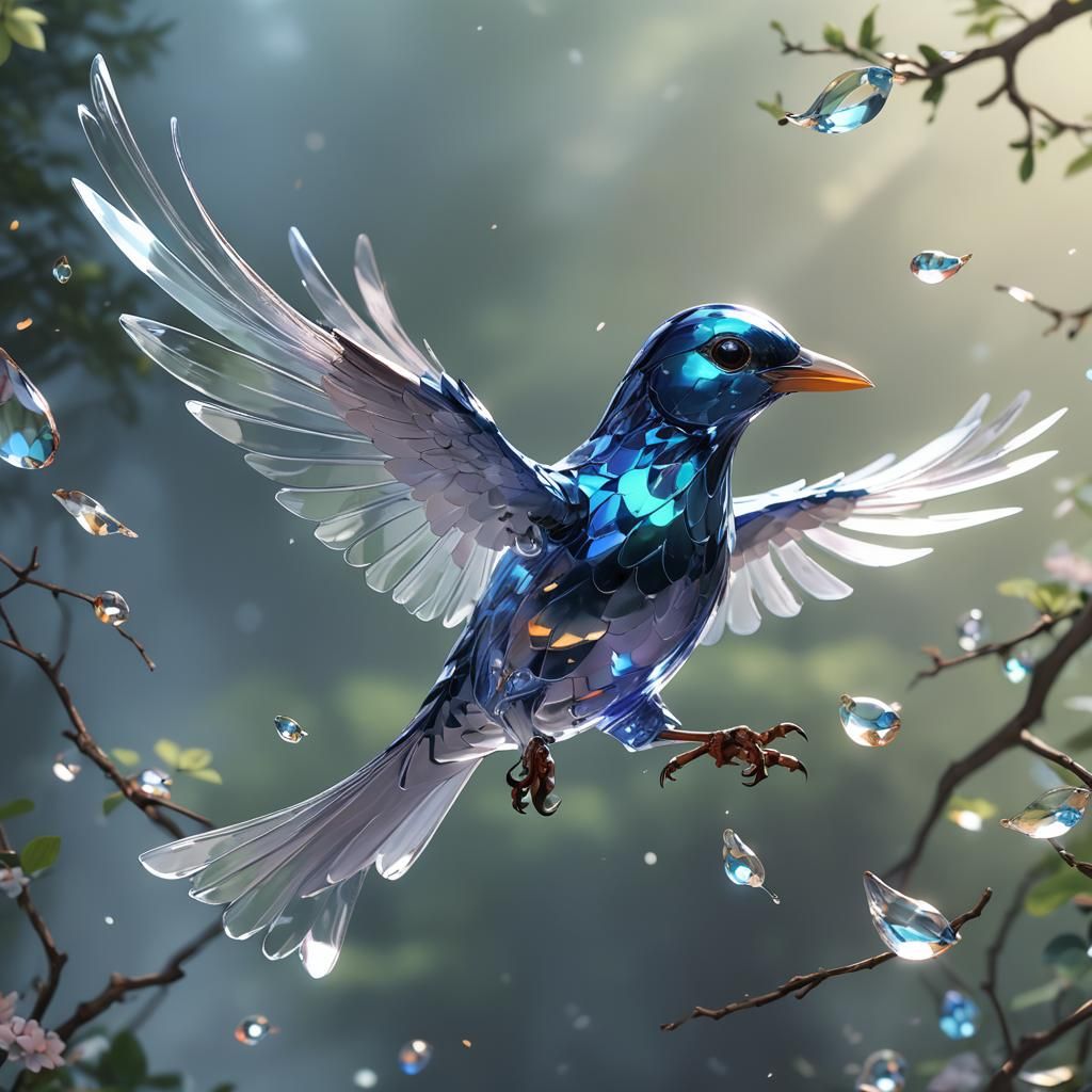 Glass bird   by @Lilly_81