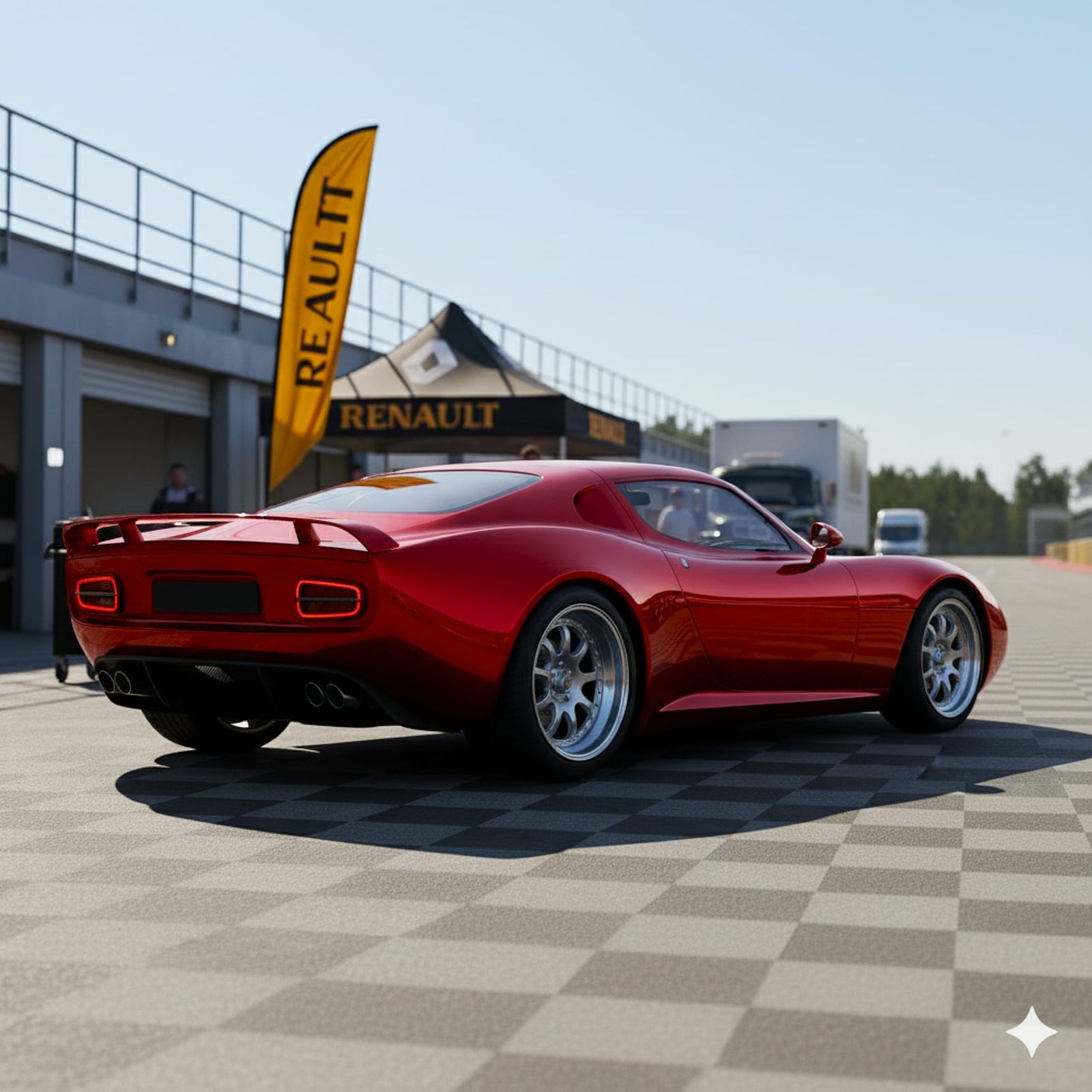 Alfa Romeo Retro-Mod Sports Car Concept, #4, rear quarter vi...