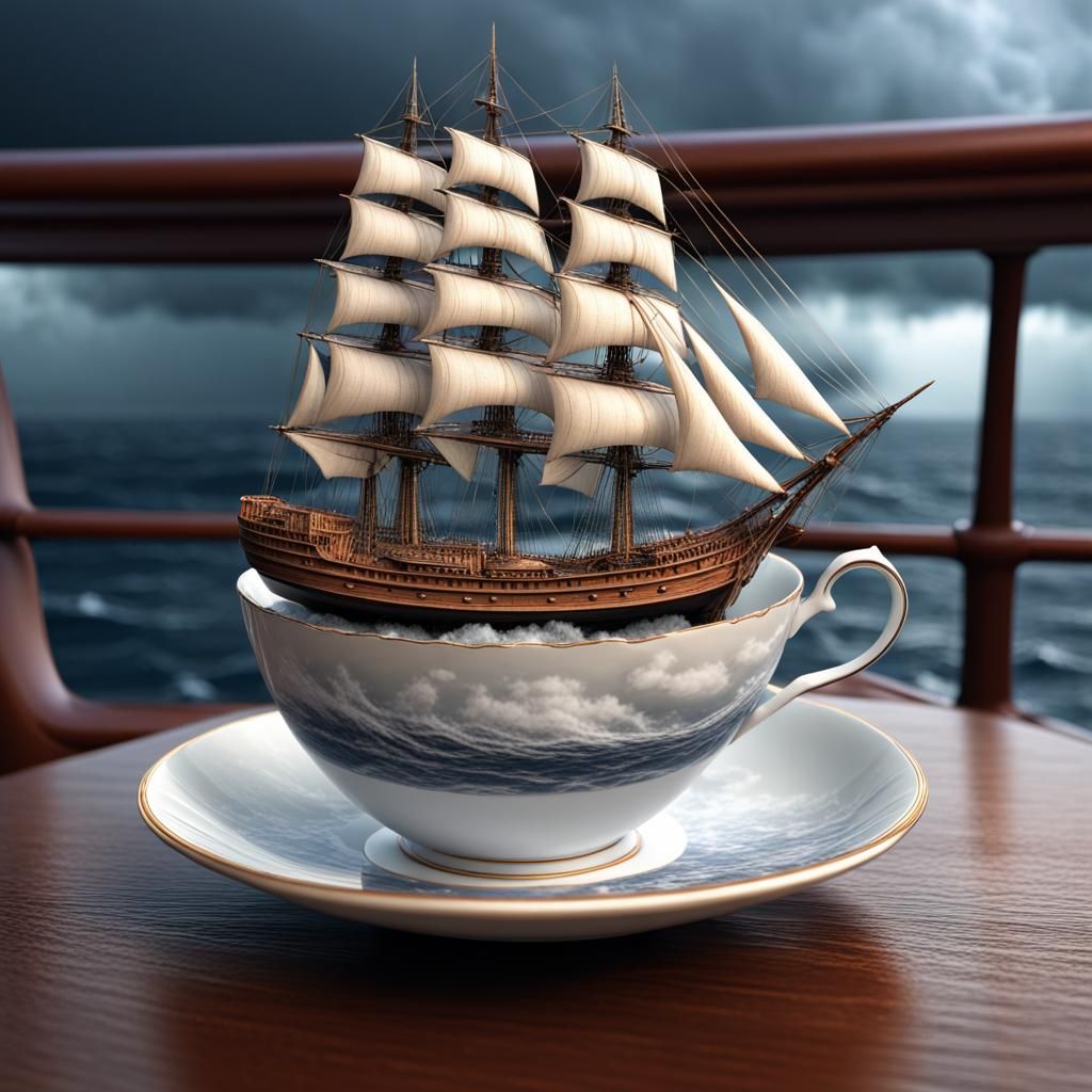 storm in a tea cup  by @MarcSpark