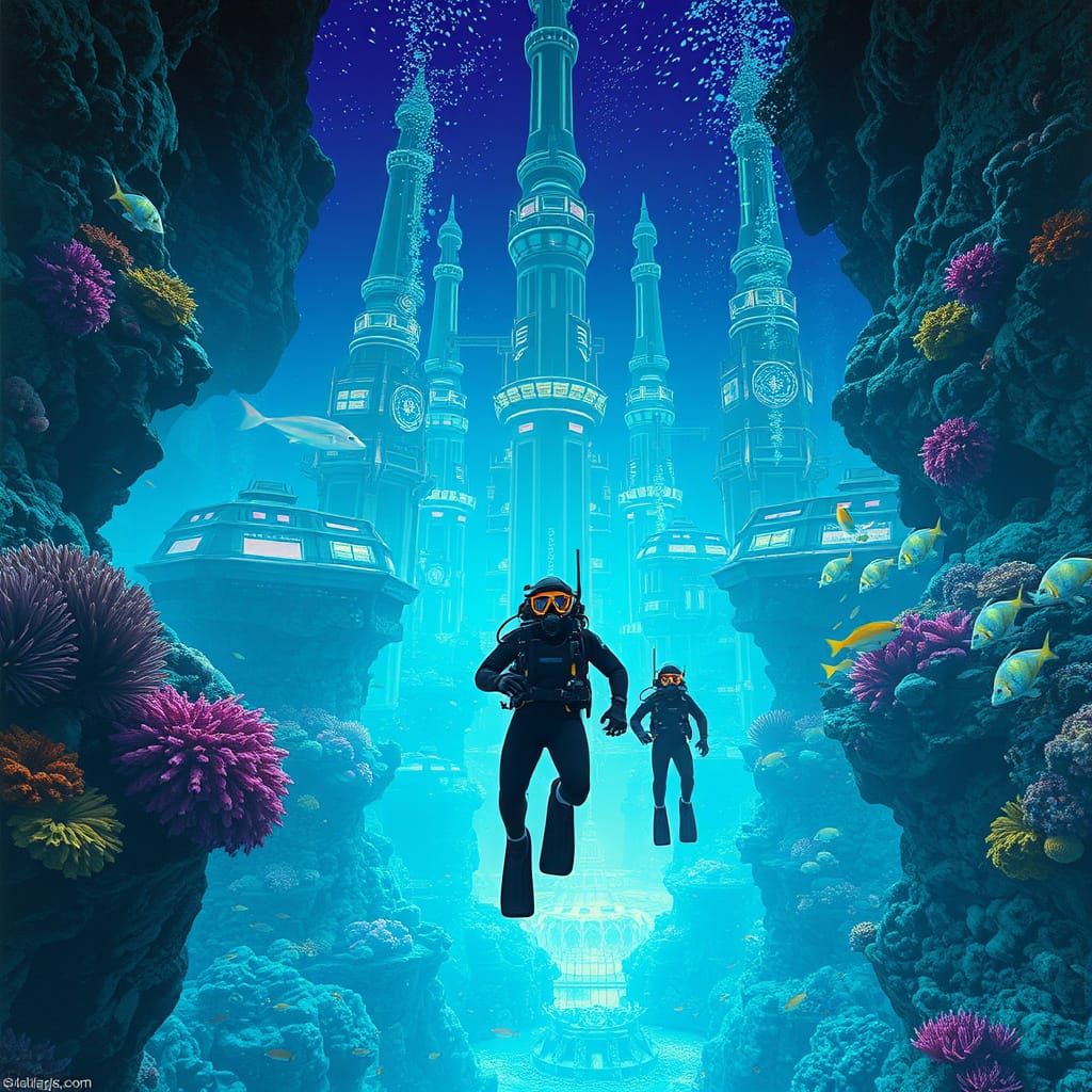 Underwater Civilization  by @Dope as Duck