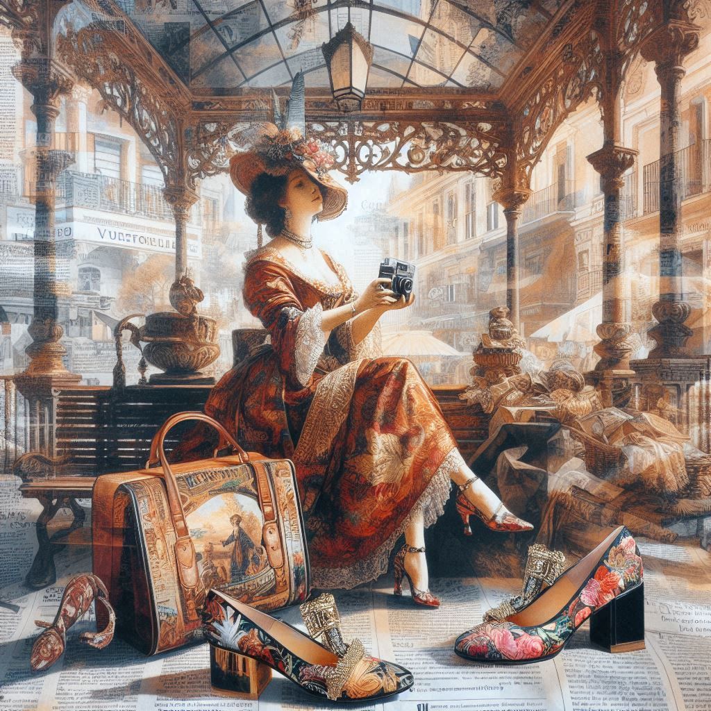 Photographer in a gazebo