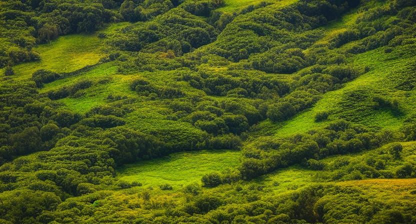 closeup landscape