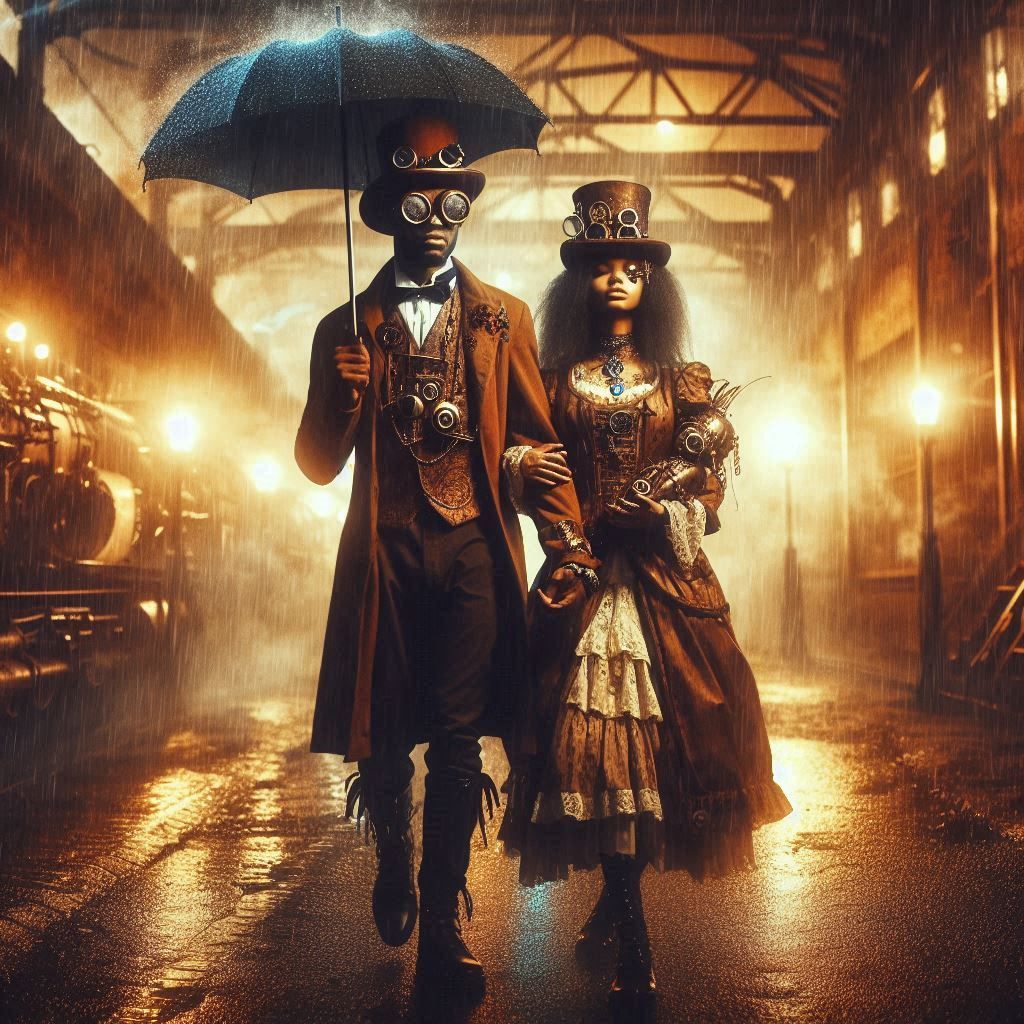 Steampunk couple