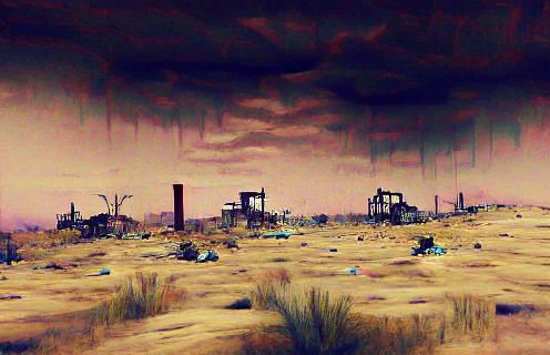 Desolate wasteland