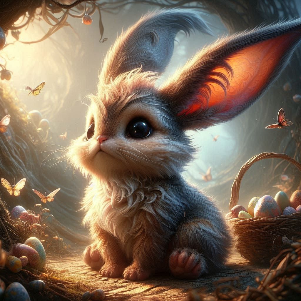 adorable fairy-tale fantasy creature portrait..