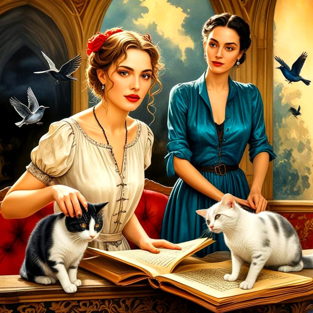 Elegant Woman in Exquisite Fashion