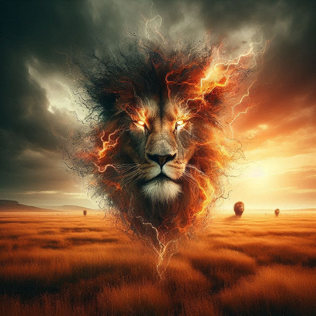 double exposure beautiful fantasy DALL-E 3 portrait landscape..