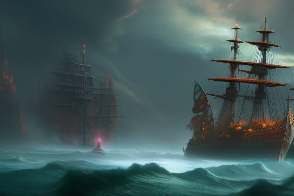 Ghost Ship - AI Generated Artwork - NightCafe Creator