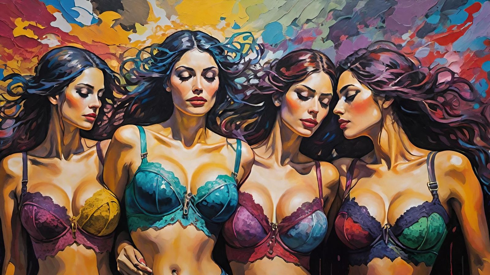 stampede various colored of lace Bras