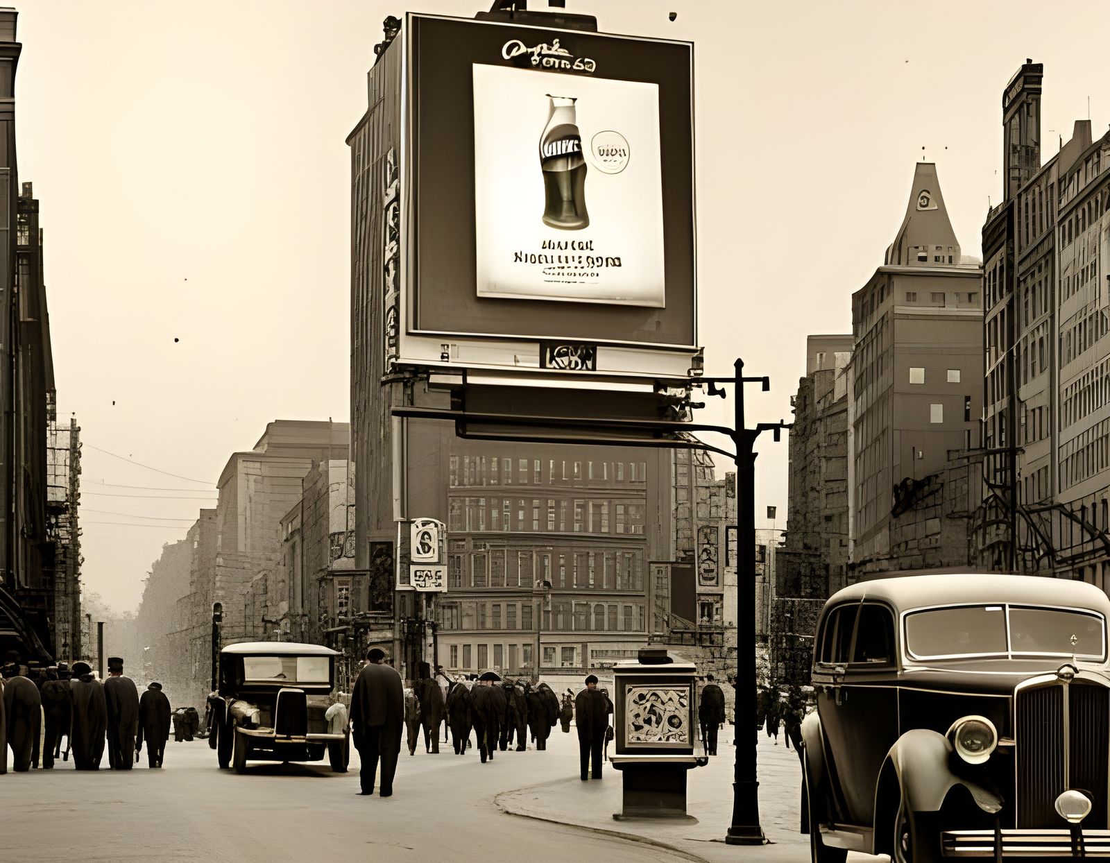 Classic soda billboard