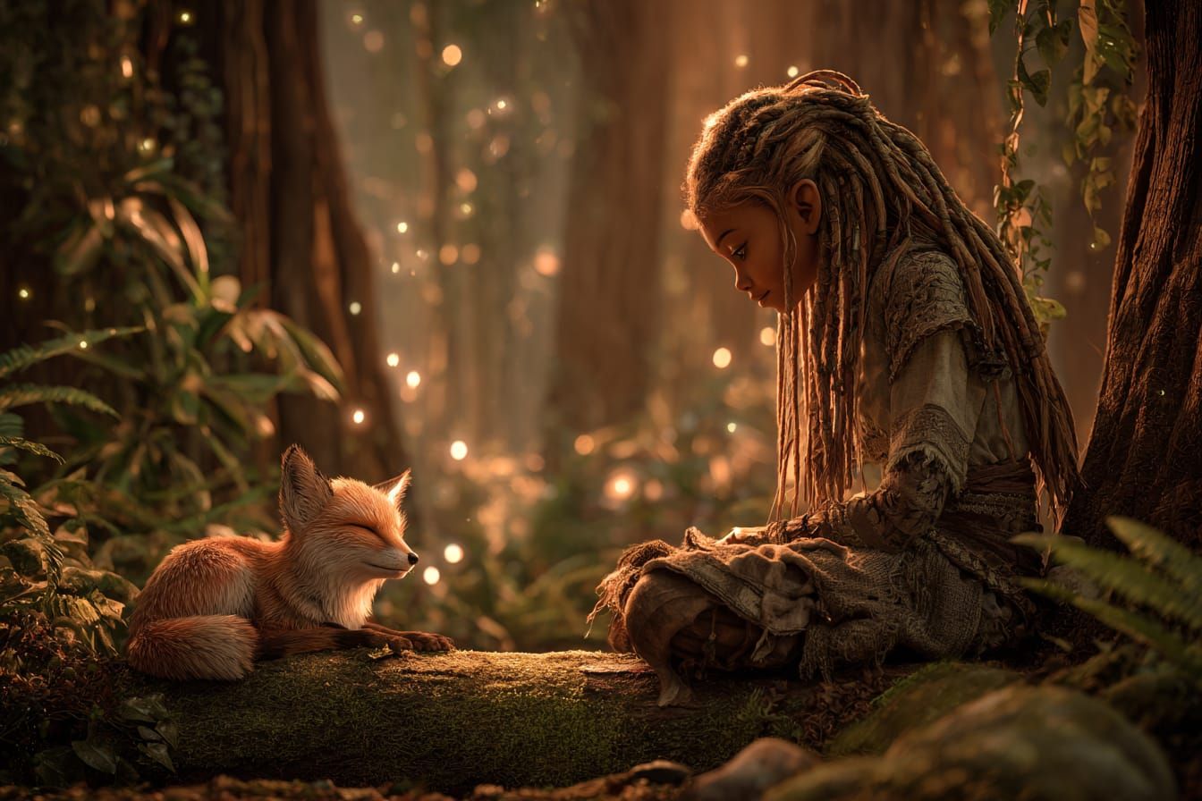 Golden Hour Forest Serenity