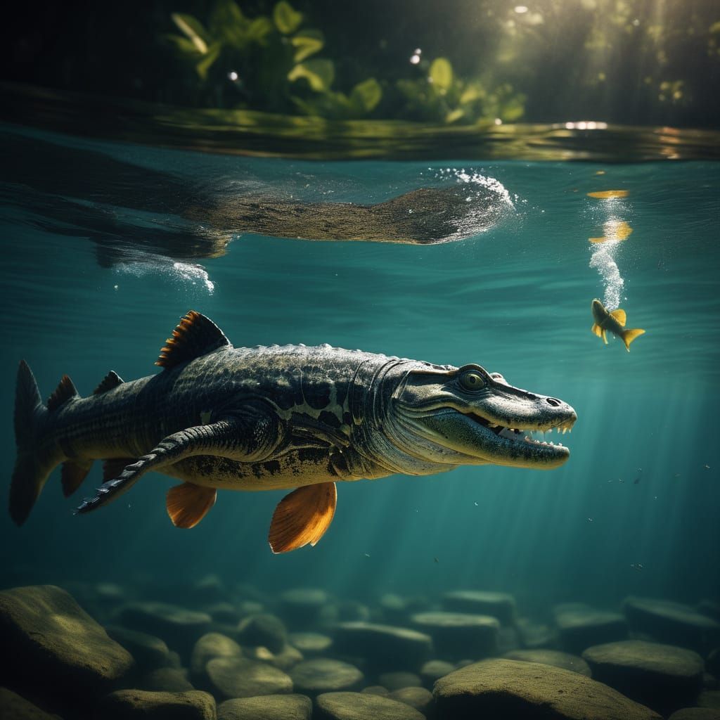 Epic Fish Chase on 35mm Film