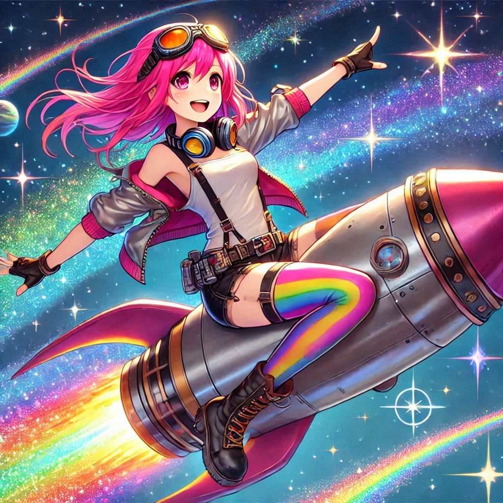 Rainbow rocket starlight