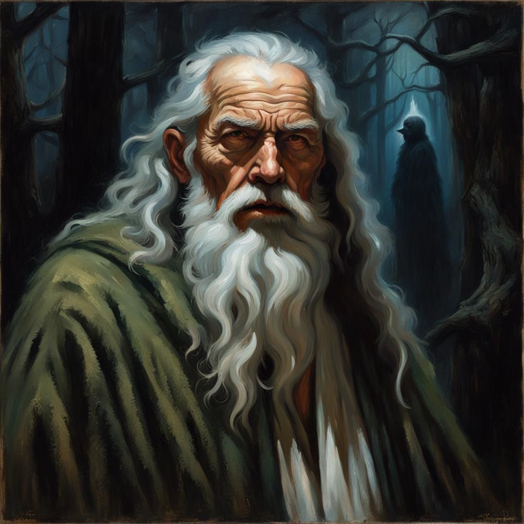 The Old Druid Of The Forest - Ai Generated Artwork - Nightcafe Creator