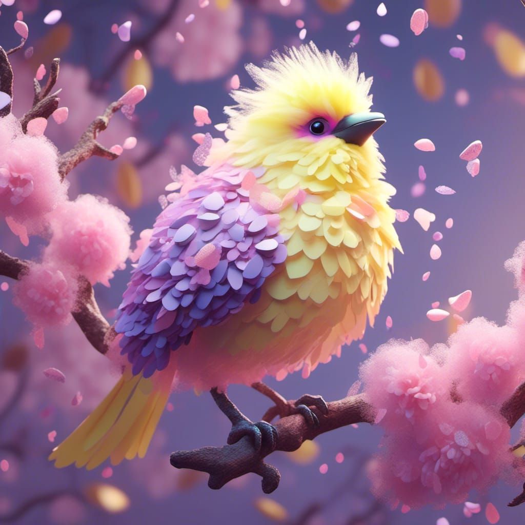 pastel bird