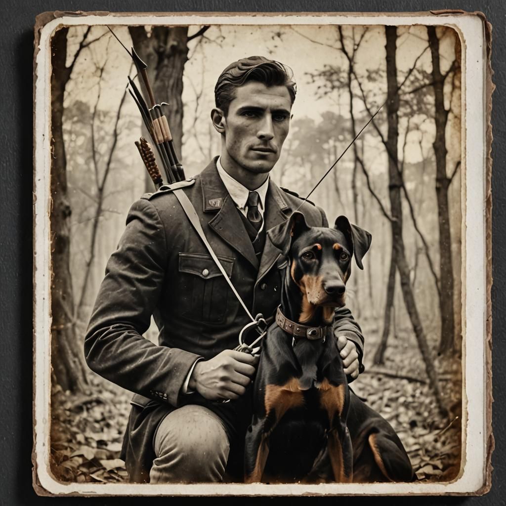 vintage hunter   by @fineluart