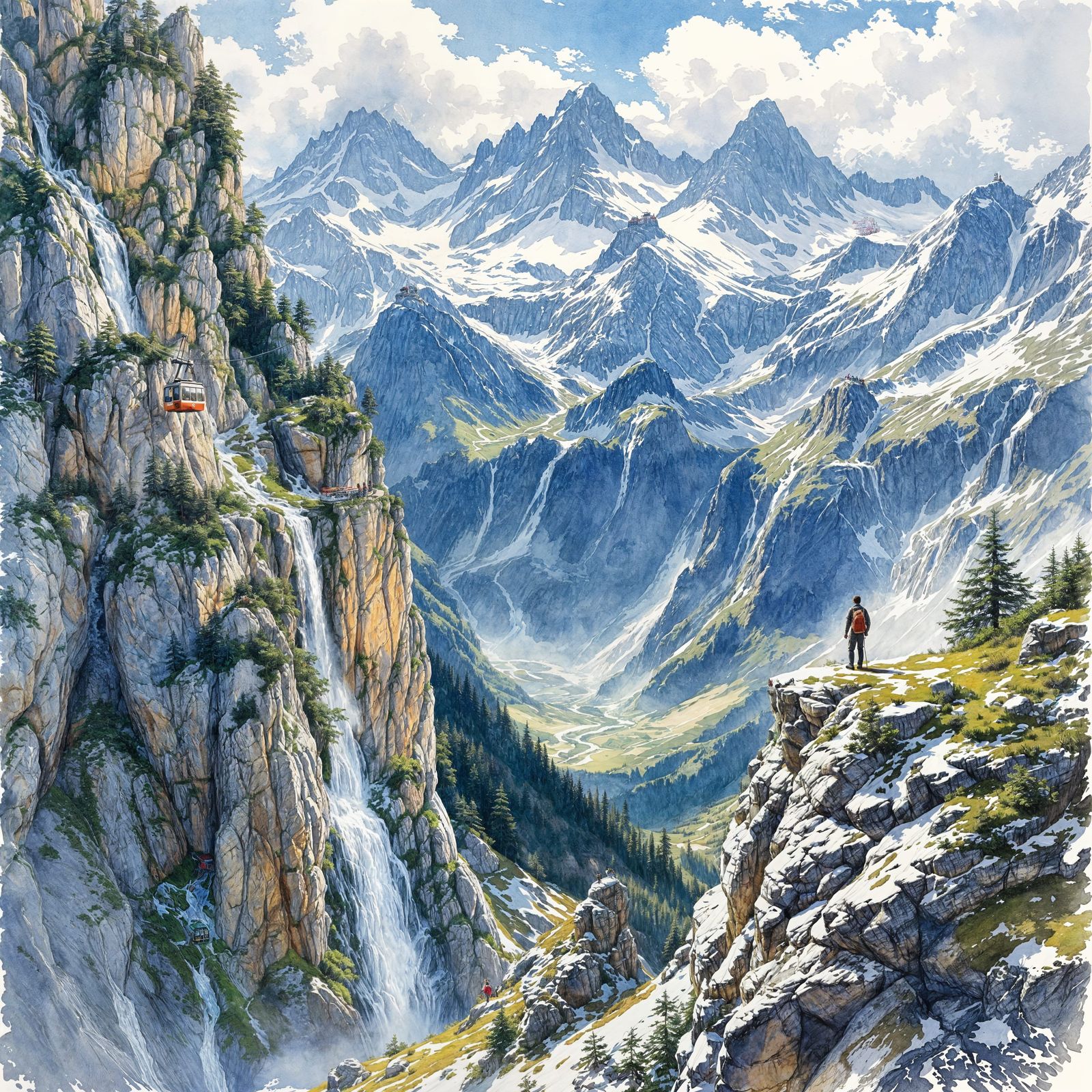 The Swiss Alps  by @108