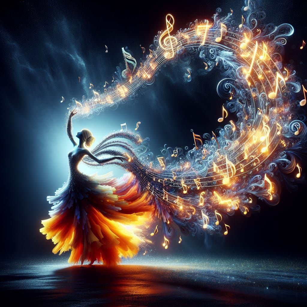 Dancing with the music  by @VanGogh_Fan