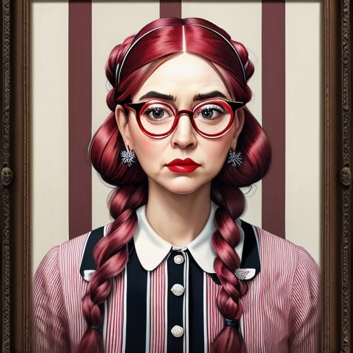 The glasses girl