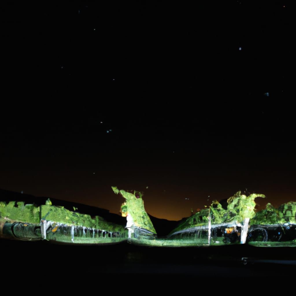 stars descending on luminous vines