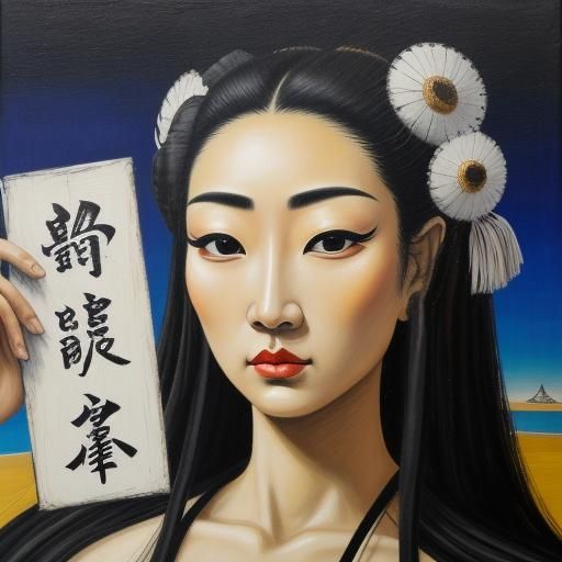 Surreal Sumo Hall Hostess in Dali Style