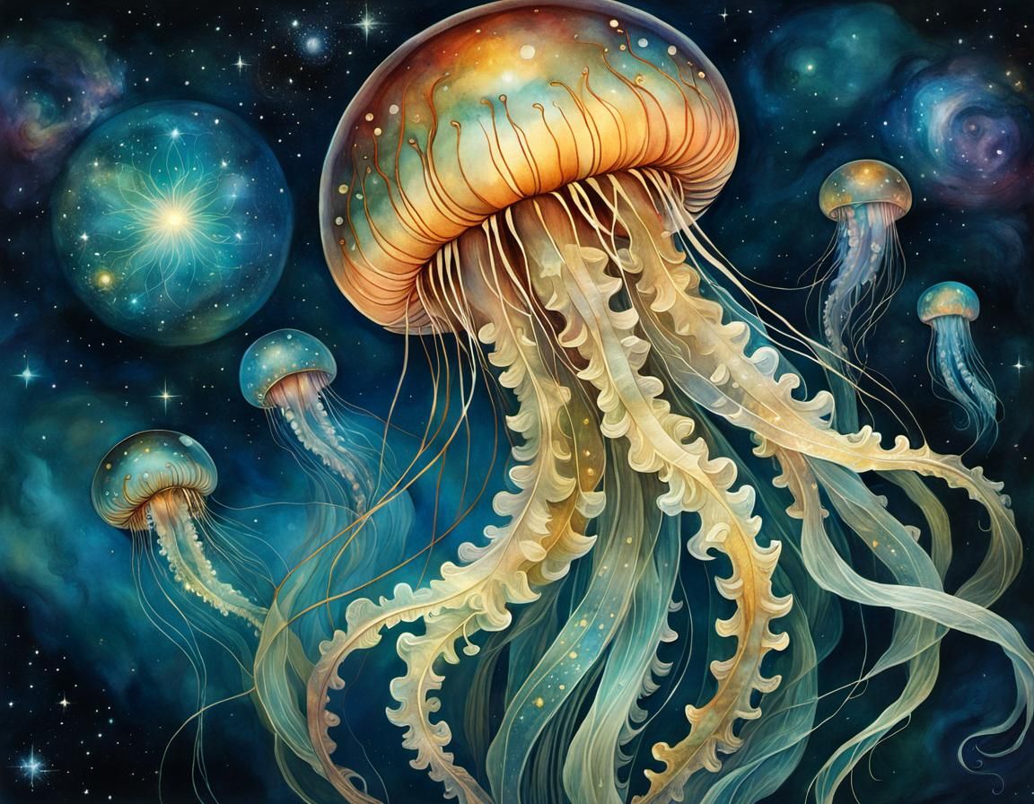 jellies in space  by @Amy 