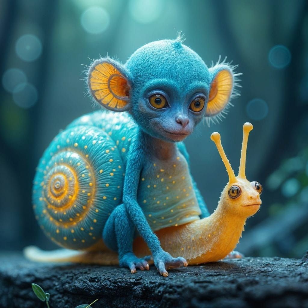 Monkey snail hybrid