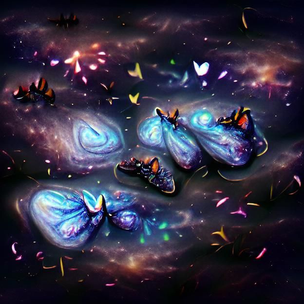 Galaxy Butterflies Ai Generated Artwork Nightcafe Creator