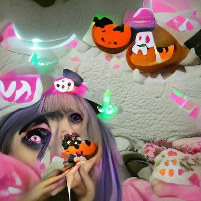 A Spooky Kawaii Halloween Night