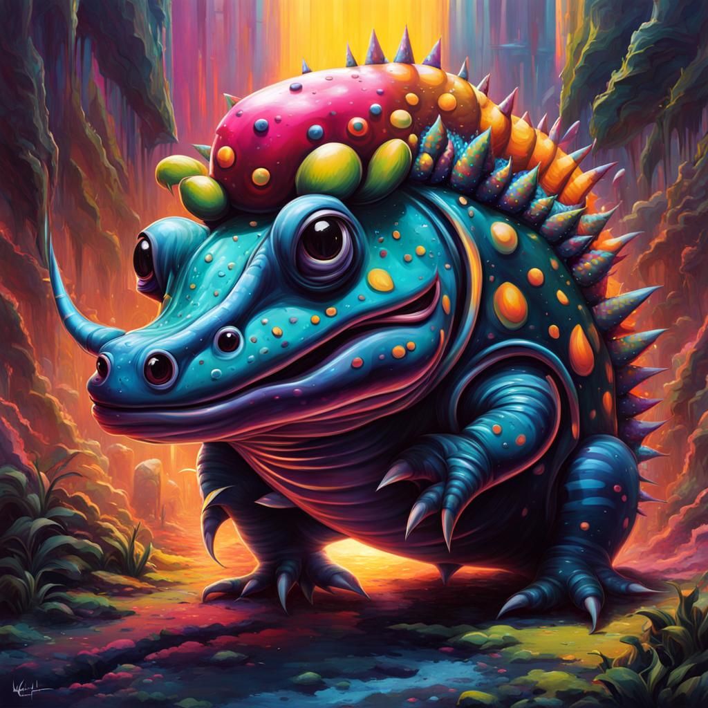 Alien Salamander Monster