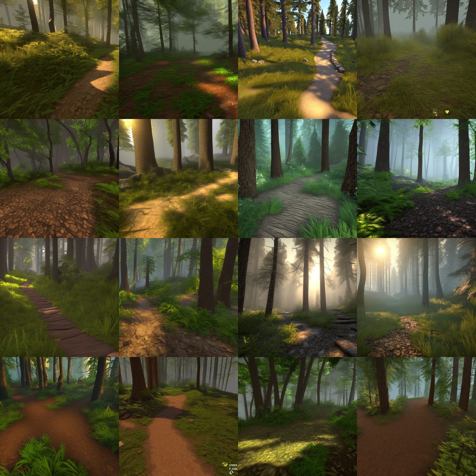 Trail in the woods