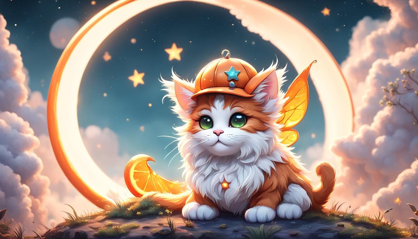 Oh another Fairy Star Cat..Holmes with a space deerstalker h...