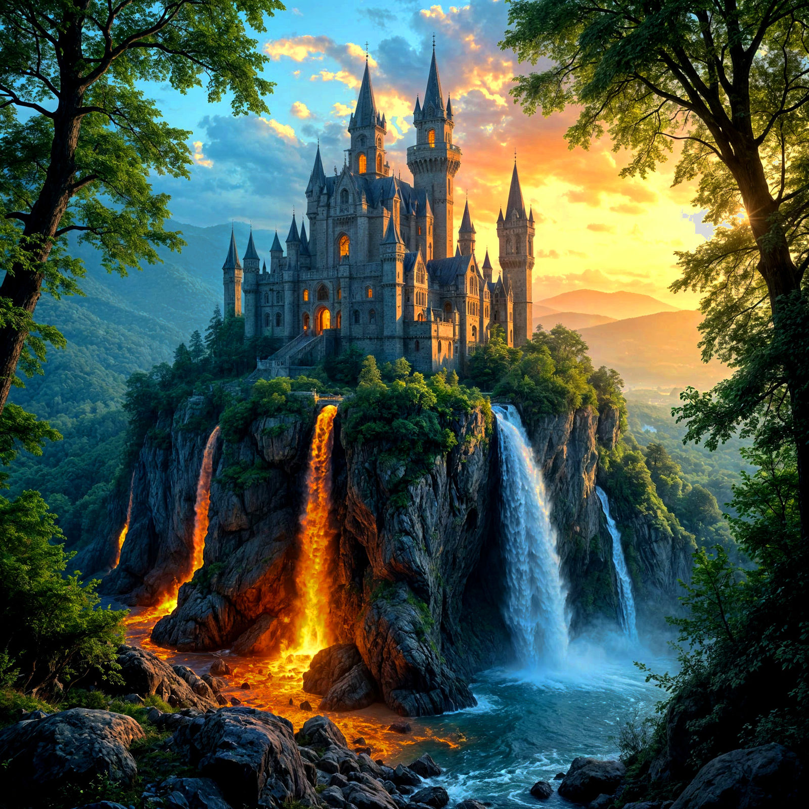 Castle above the Falls