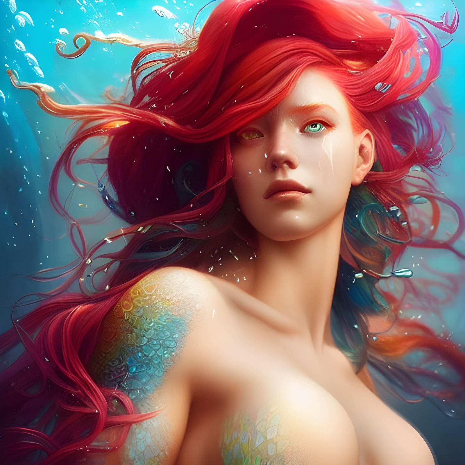 Sad Little Mermaid undefined