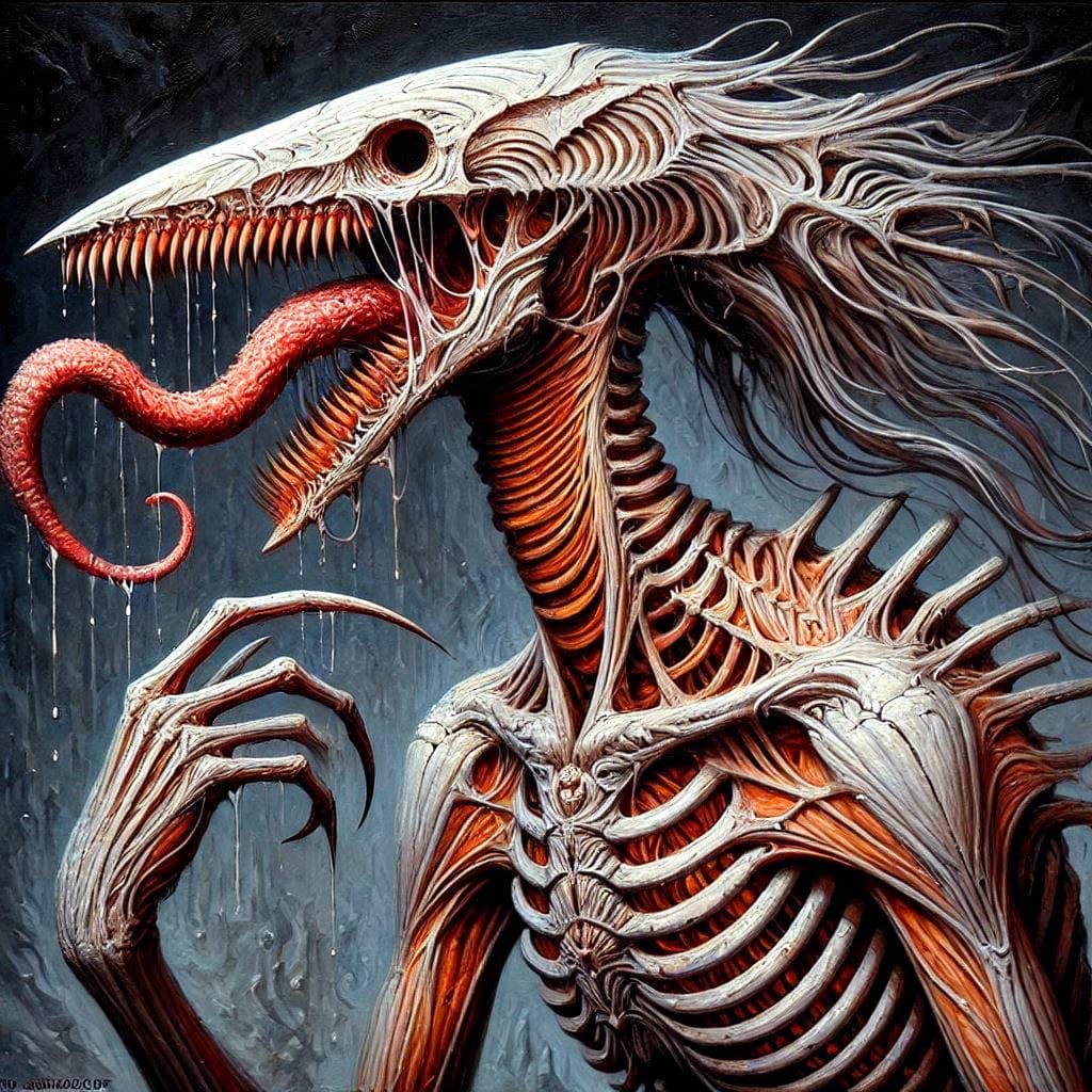 My Dark Fantasy Creature design