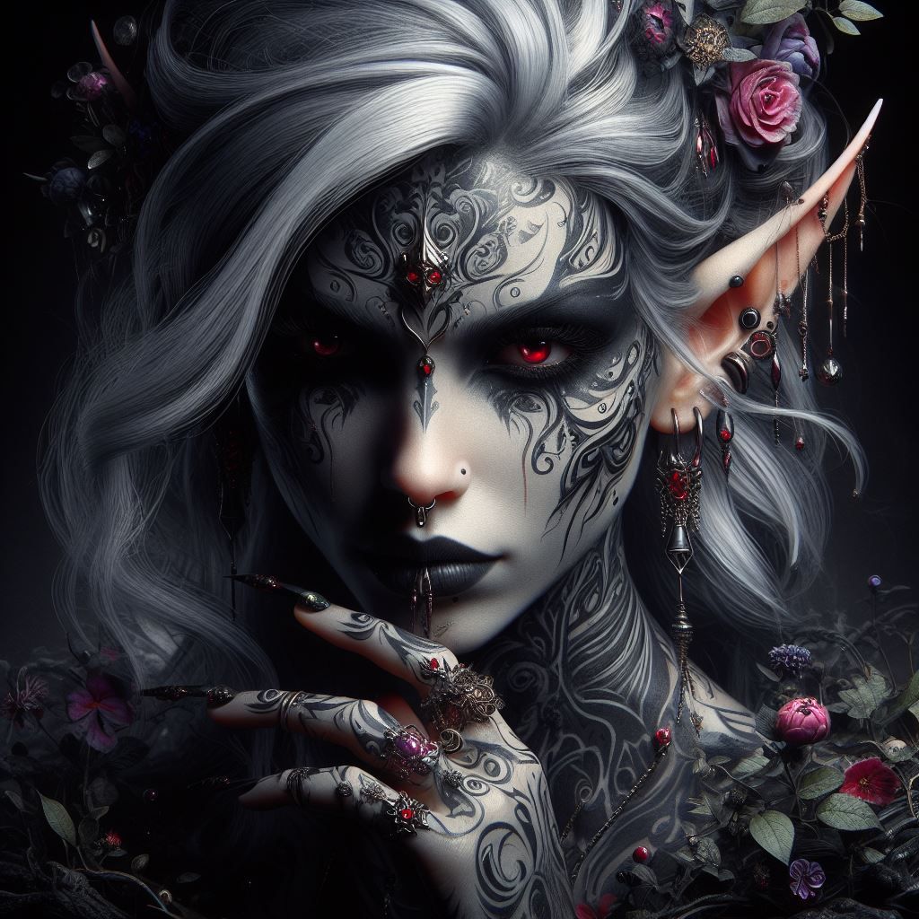 dark elf fashion model