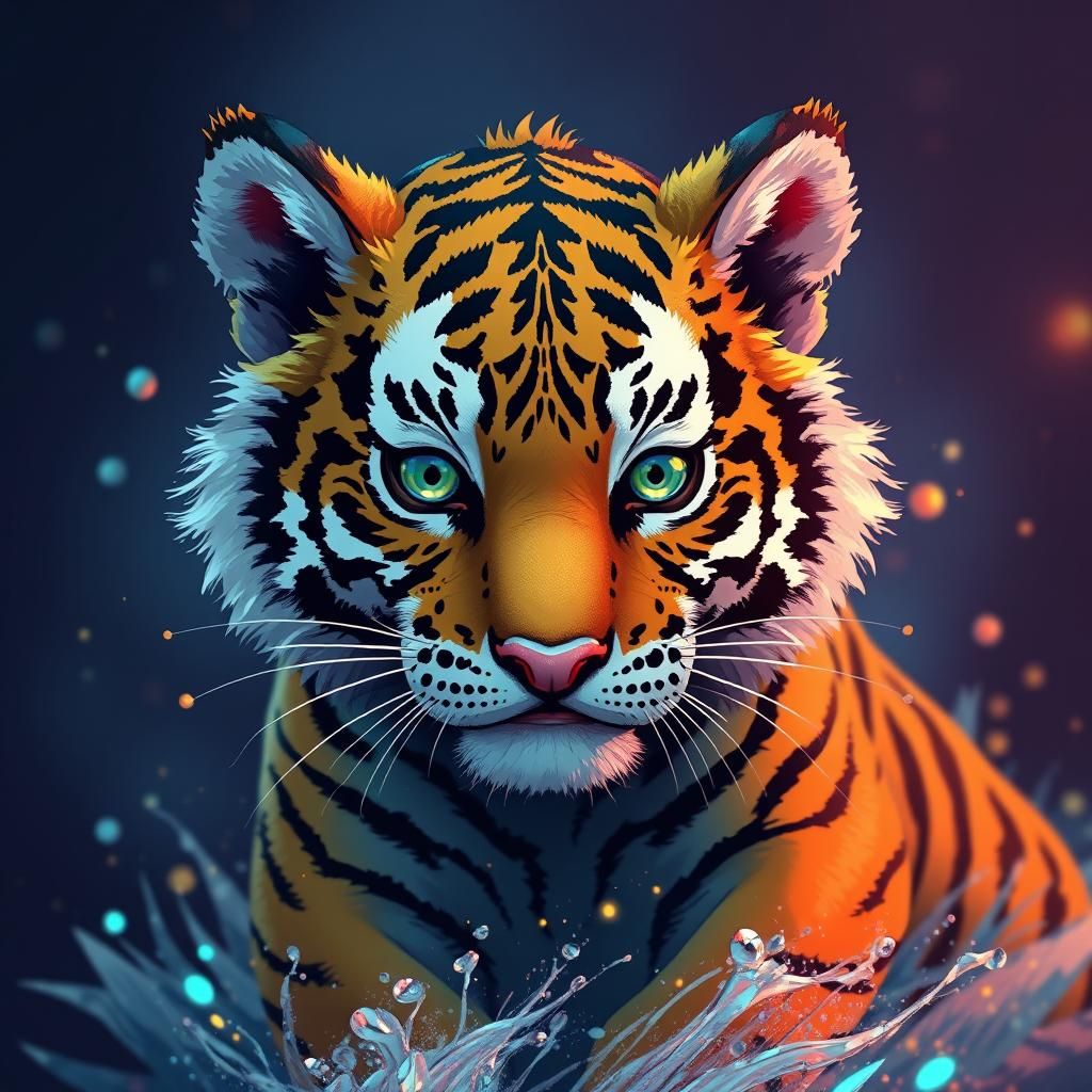 Tiger cub art