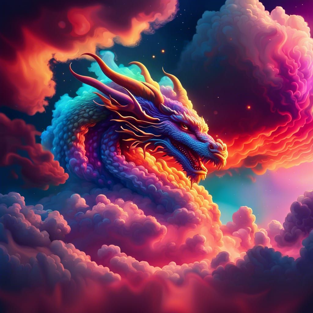 Sunset Dragon  by @Crystal