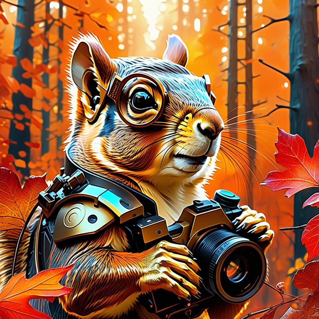 I went for an early morning walk and caught this fella taking pictures