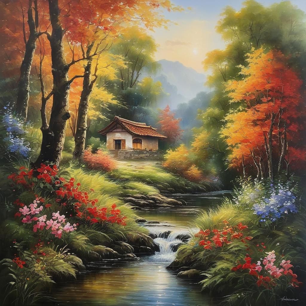 Surreal Fantasy Art in Romanticism Style