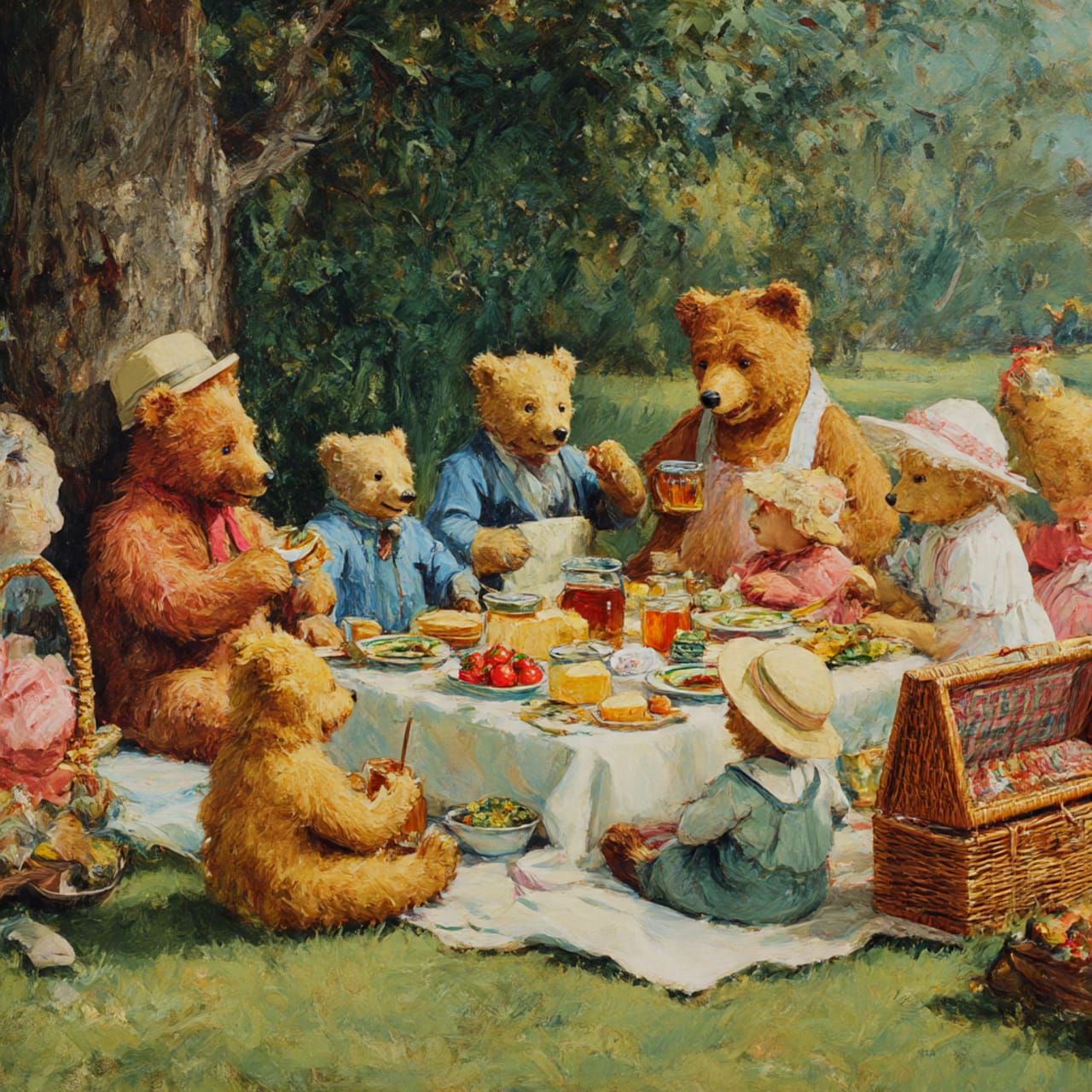 Teddy Bears' Picnic in the style of Honor C Appleton (3)