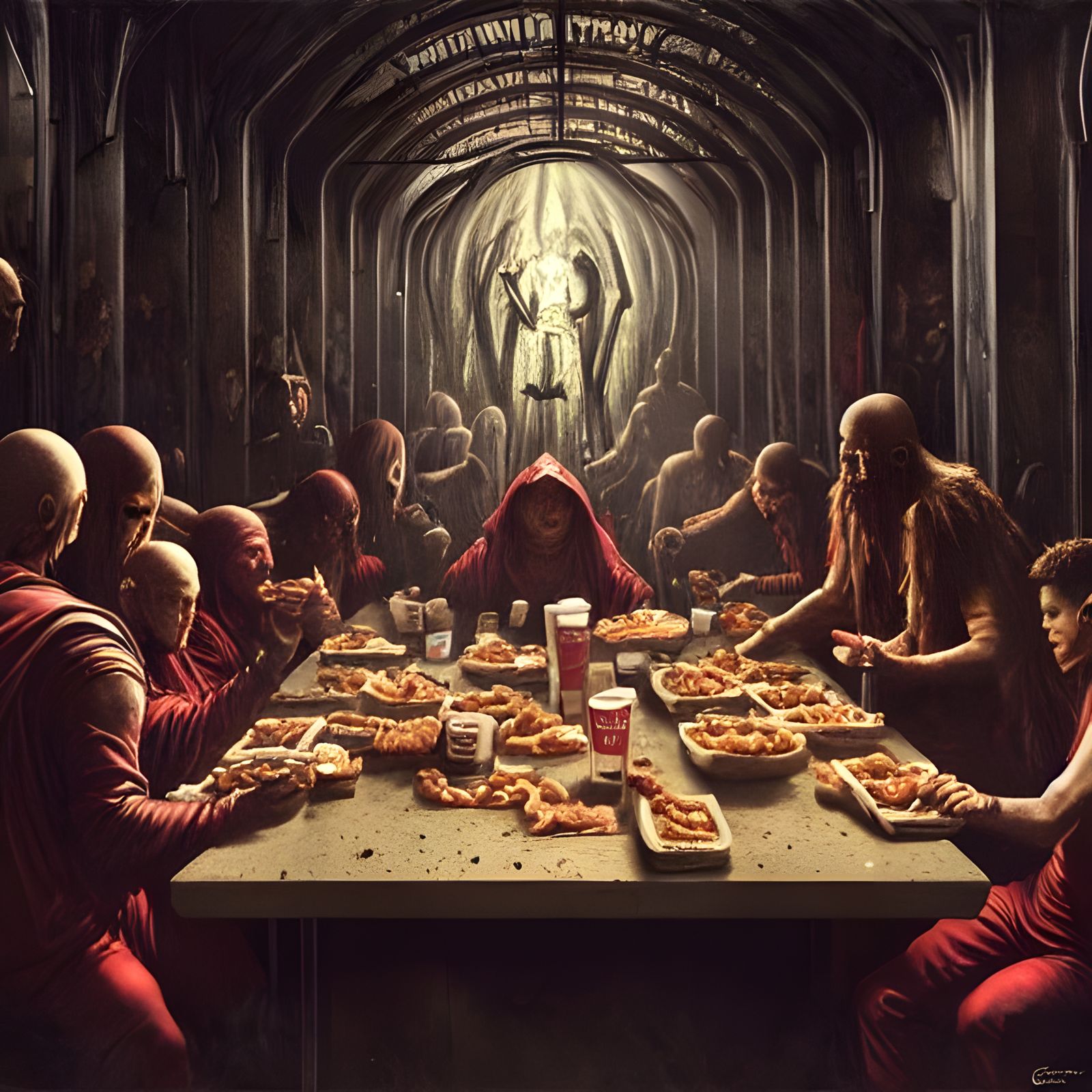 The Secret Society Enjoying A Take-Out Order