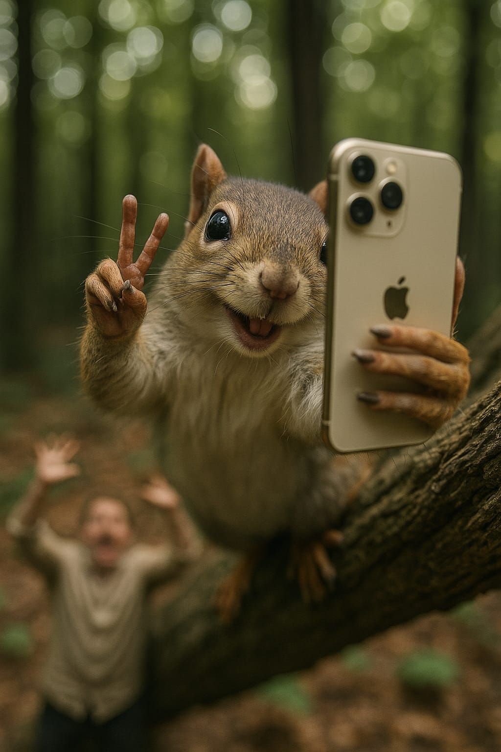 Gimme my phone back, you little...