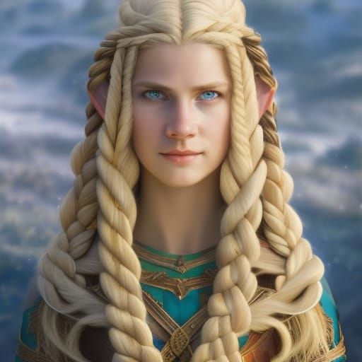Viking Elf Woman - AI Generated Artwork - NightCafe Creator