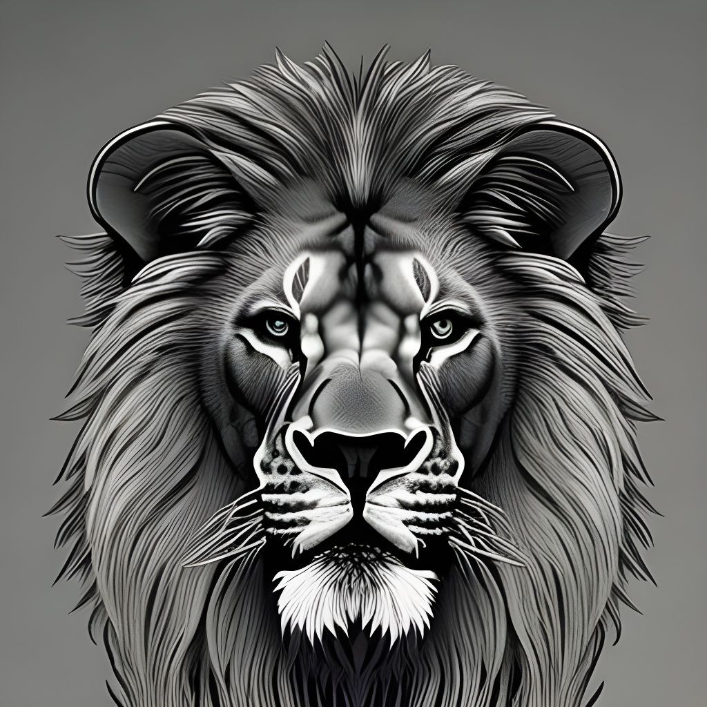Line Drawing Lion AI Generated Artwork NightCafe Creator line-drawing-lion-ai-generated-artwork-nightcafe-creator
